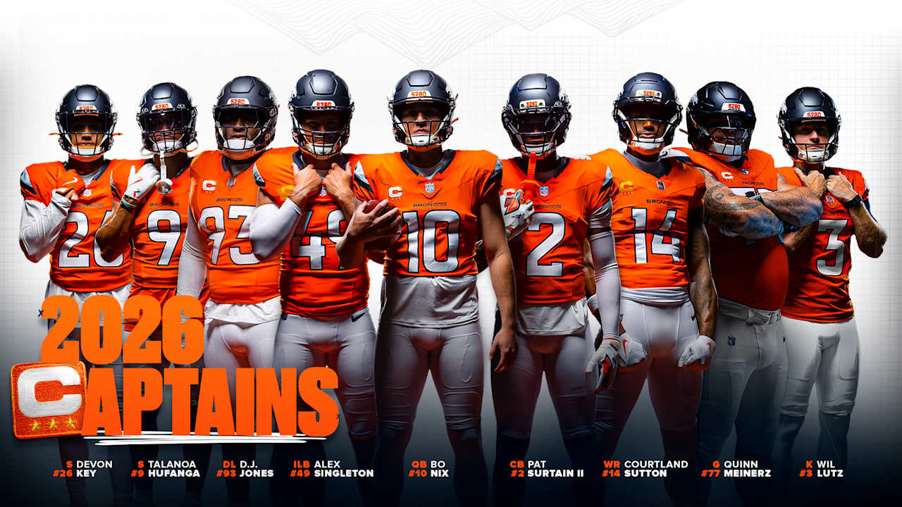 HC Sean Payton announces 2026 season captains as chosen by Broncos players
