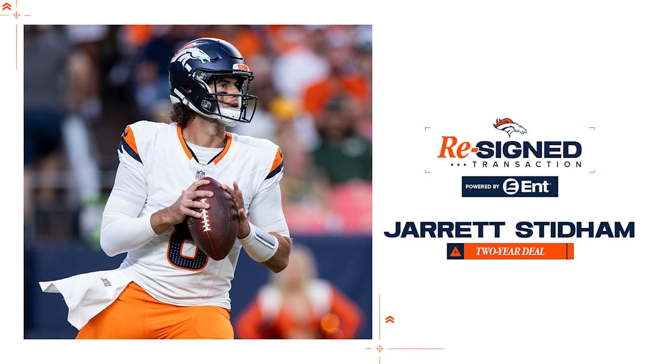 Broncos re-sign QB Jarrett Stidham to 2-year contract