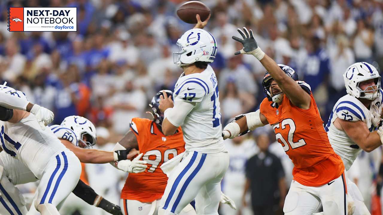 Next-Day Notebook: Broncos in 'race' to improve, look to respond from tough loss to Colts