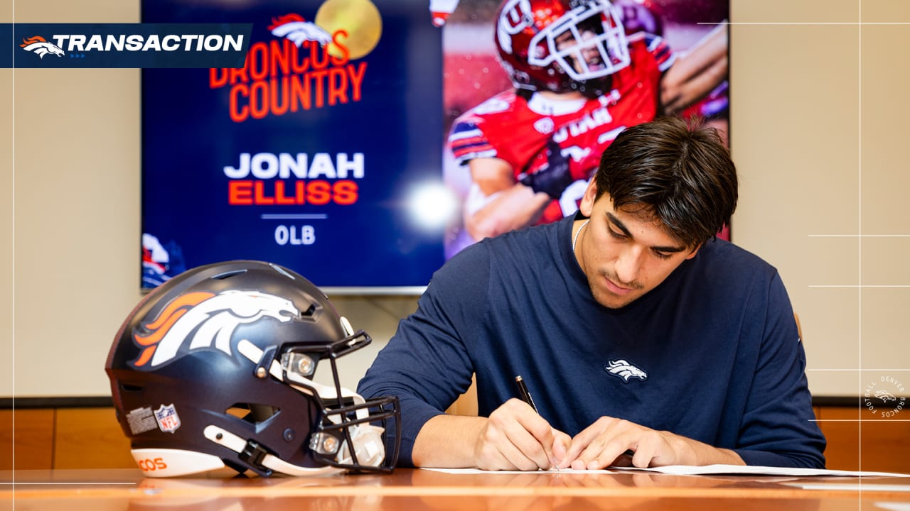 OLB Jonah Elliss signs rookie contract