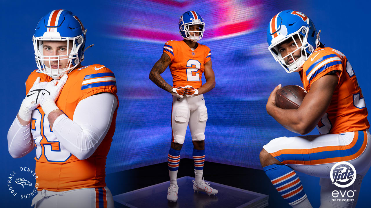 Photos Broncos don Orange Crush throwback uniforms