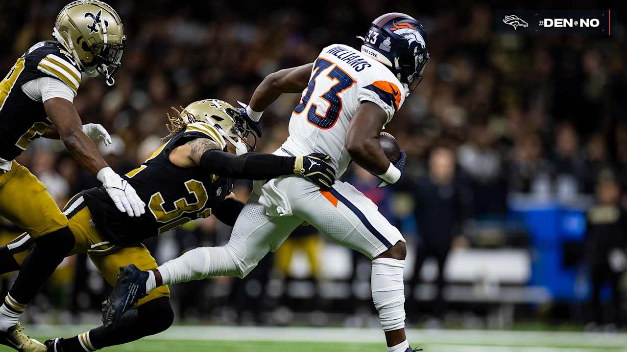 RB Javonte Williams Takes Off For 20-yard Gain | Broncos At Saints