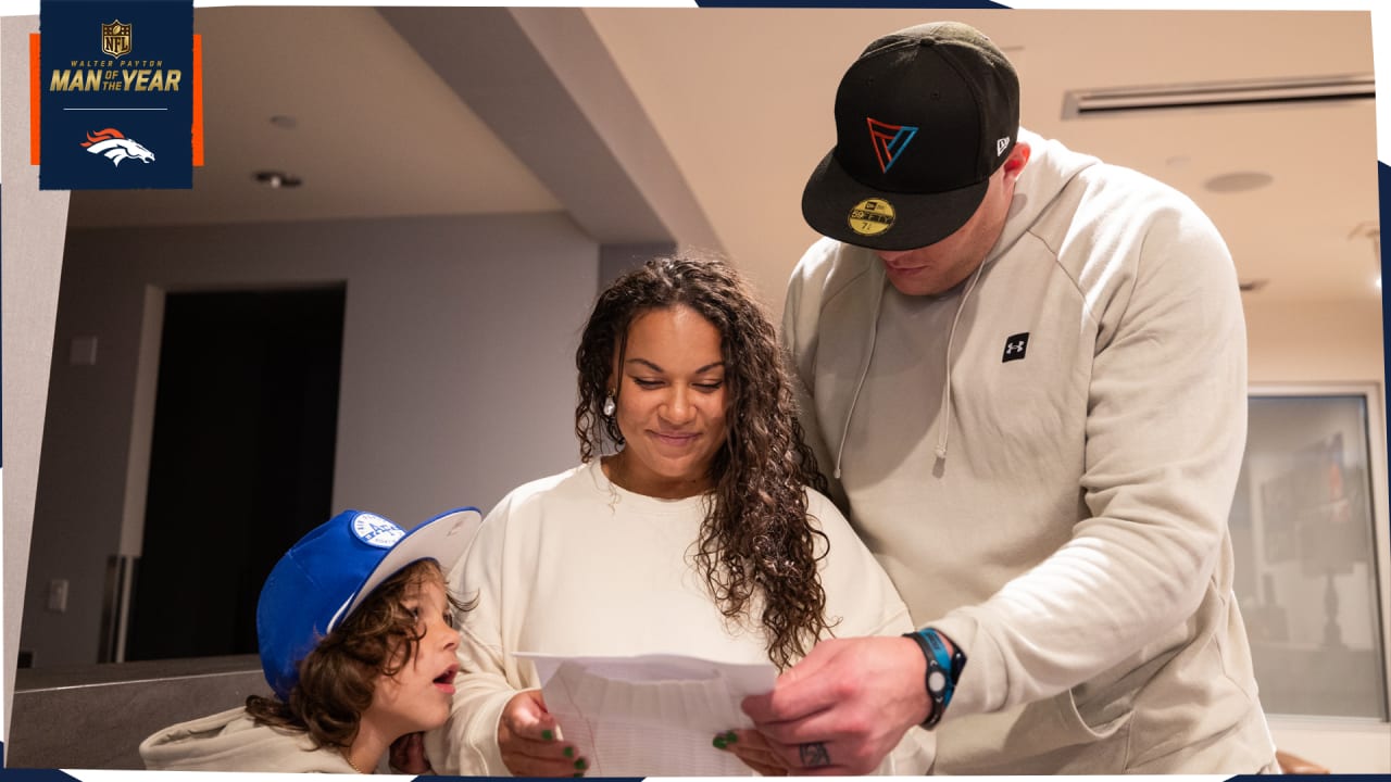 Photos: Broncos Surprise Garett Bolles With 2023 Walter Payton NFL Man ...