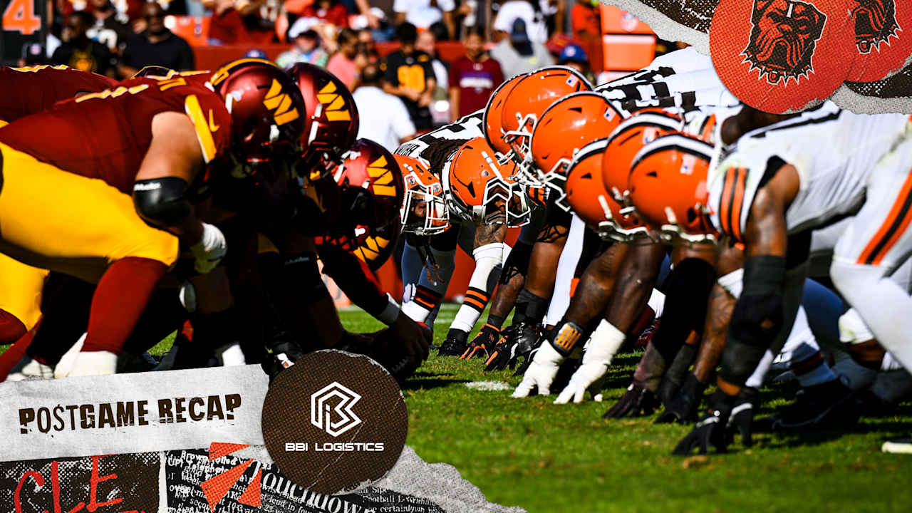 Commanders 34, Browns 13 | Final Score, Stats & Game Recap