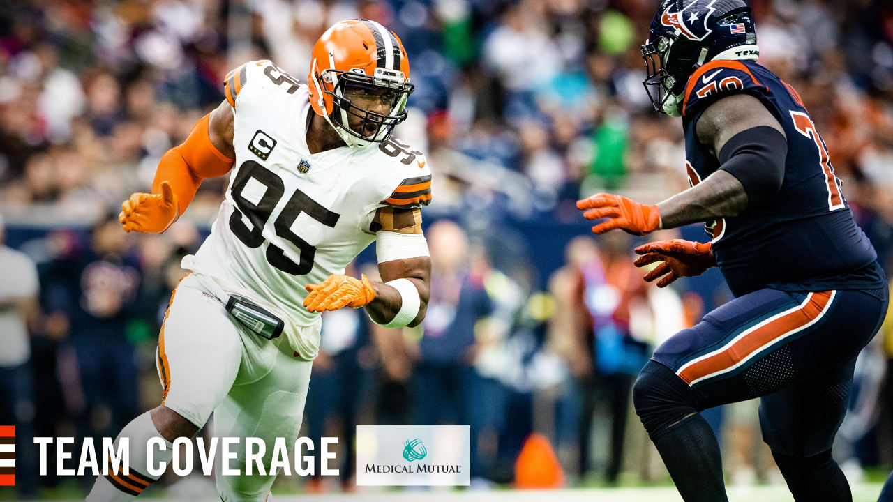 Myles Garrett, Browns defensive front against the Texans run game - Vimarsana News
