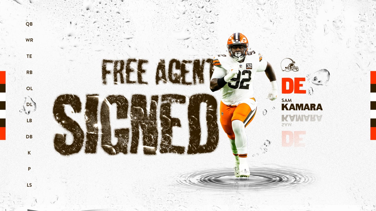 DE Sam Kamara signs with the Browns