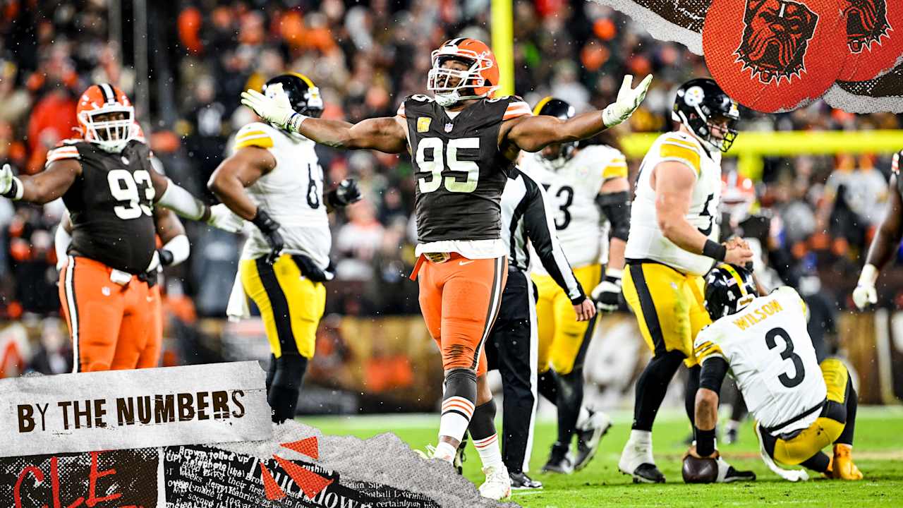 Myles Garrett's three-sack performance fuels Browns' win over Steelers | By the Numbers