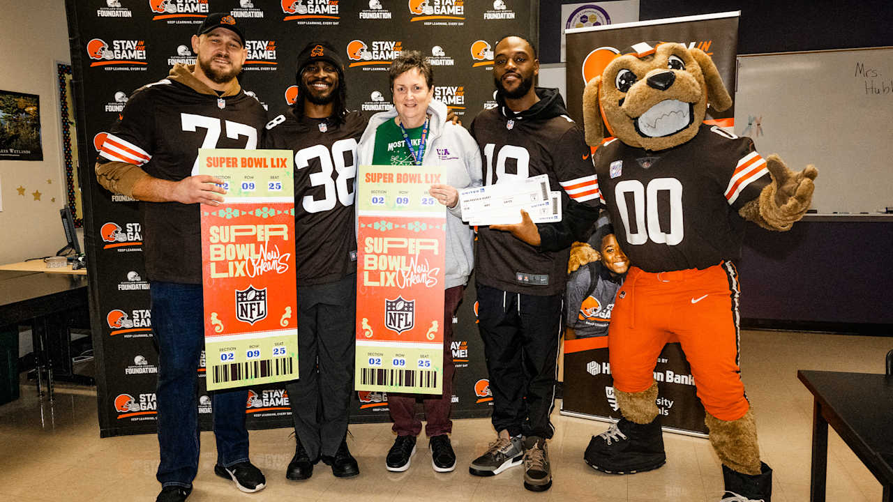 Cleveland Browns Foundation and United Airlines surprise Stay in the Game! educator with a trip to Super Bowl LIX in New Orleans