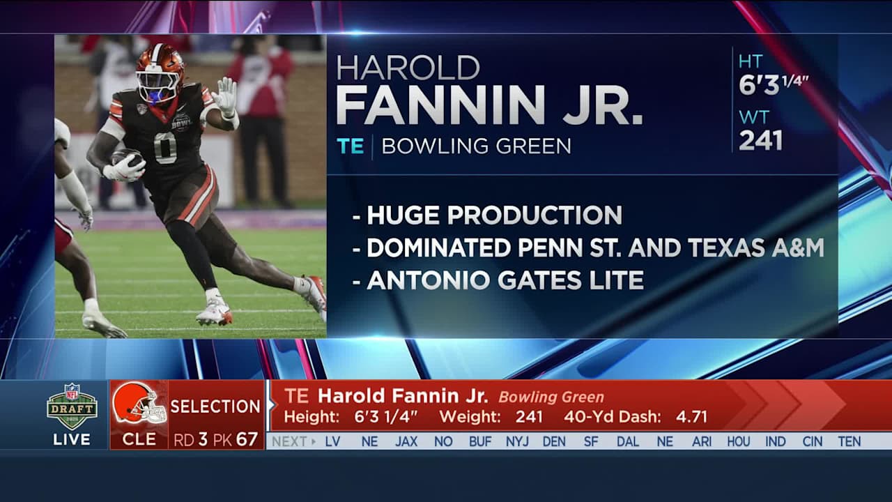 Browns select Harold Fannin Jr with No 67 pick in 2025 draft