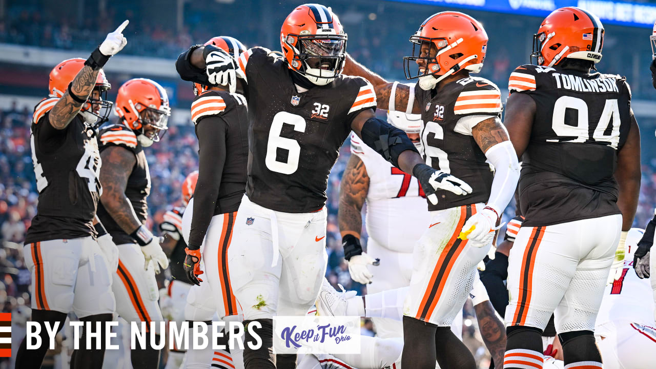 Stats from Browns dominant performance against the Cardinals