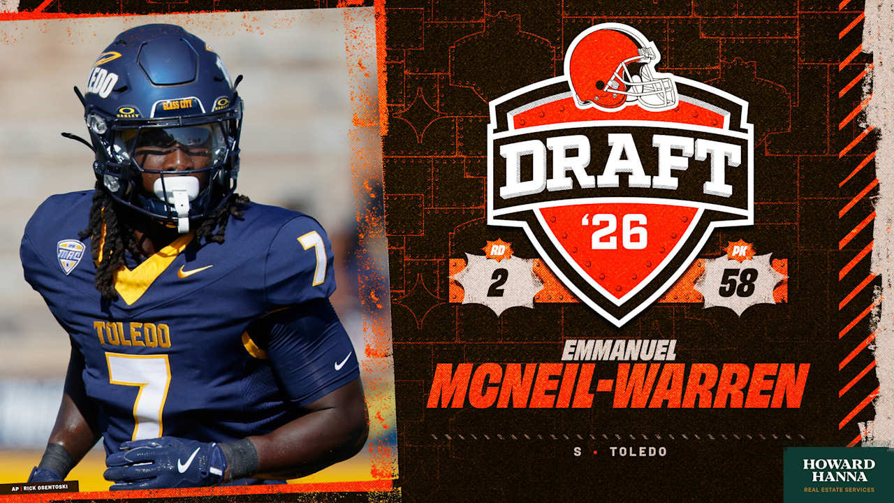 Browns select S Emmanuel McNeil-Warren with the No. 58 pick in the 2026 NFL Draft - Cleveland Browns image