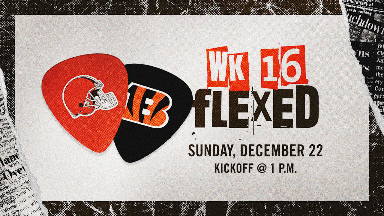 Browns' Week 16 matchup vs. Bengals moved to Sunday, Dec. 22