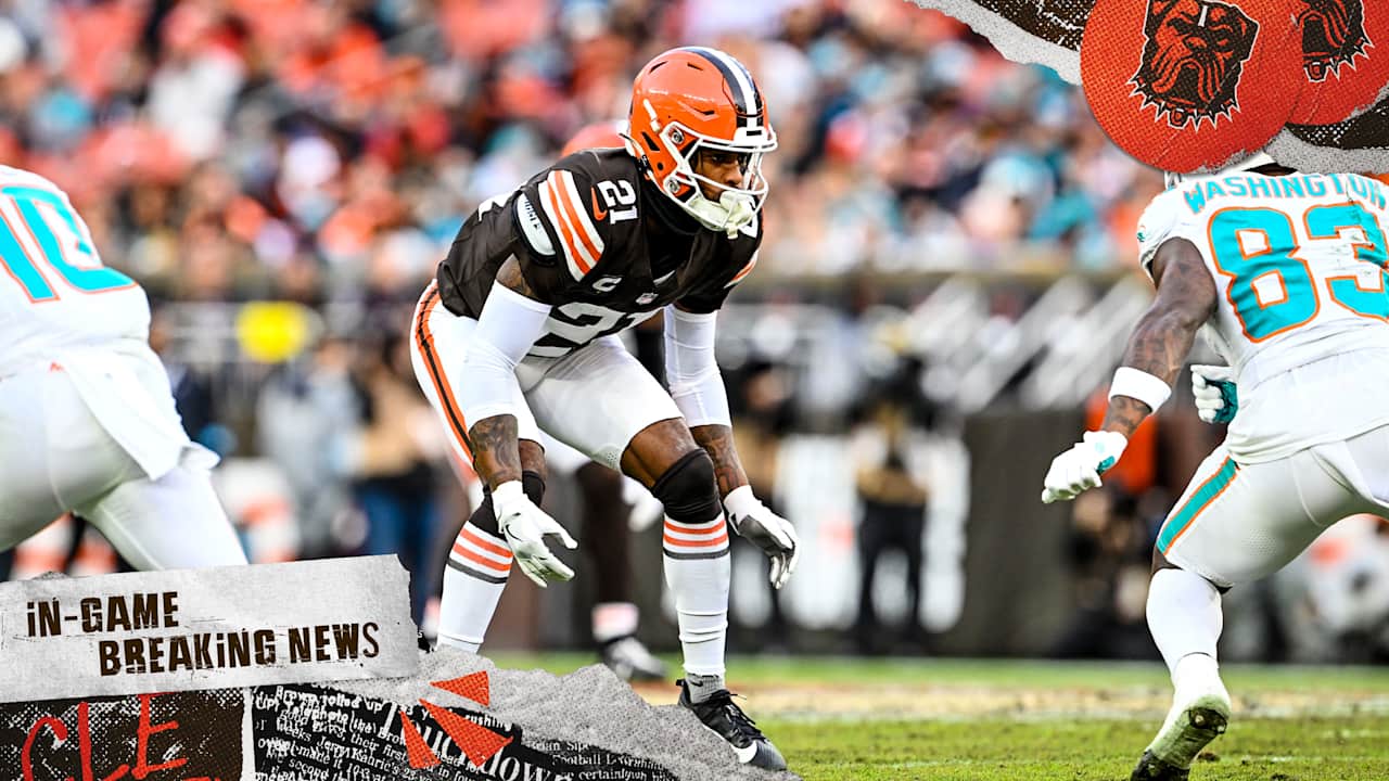 Denzel Ward out vs. Dolphins
