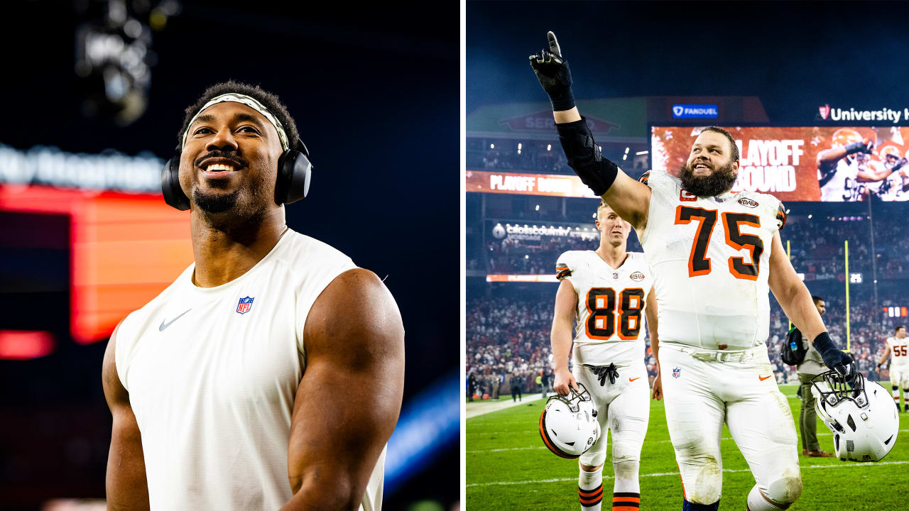 DE Myles Garrett and G Joel Bitonio earn local PFWA awards