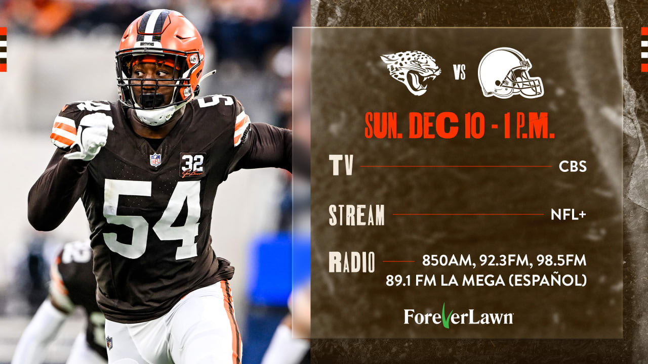 Cleveland Browns vs. Jacksonville Jaguars How to Watch Listen