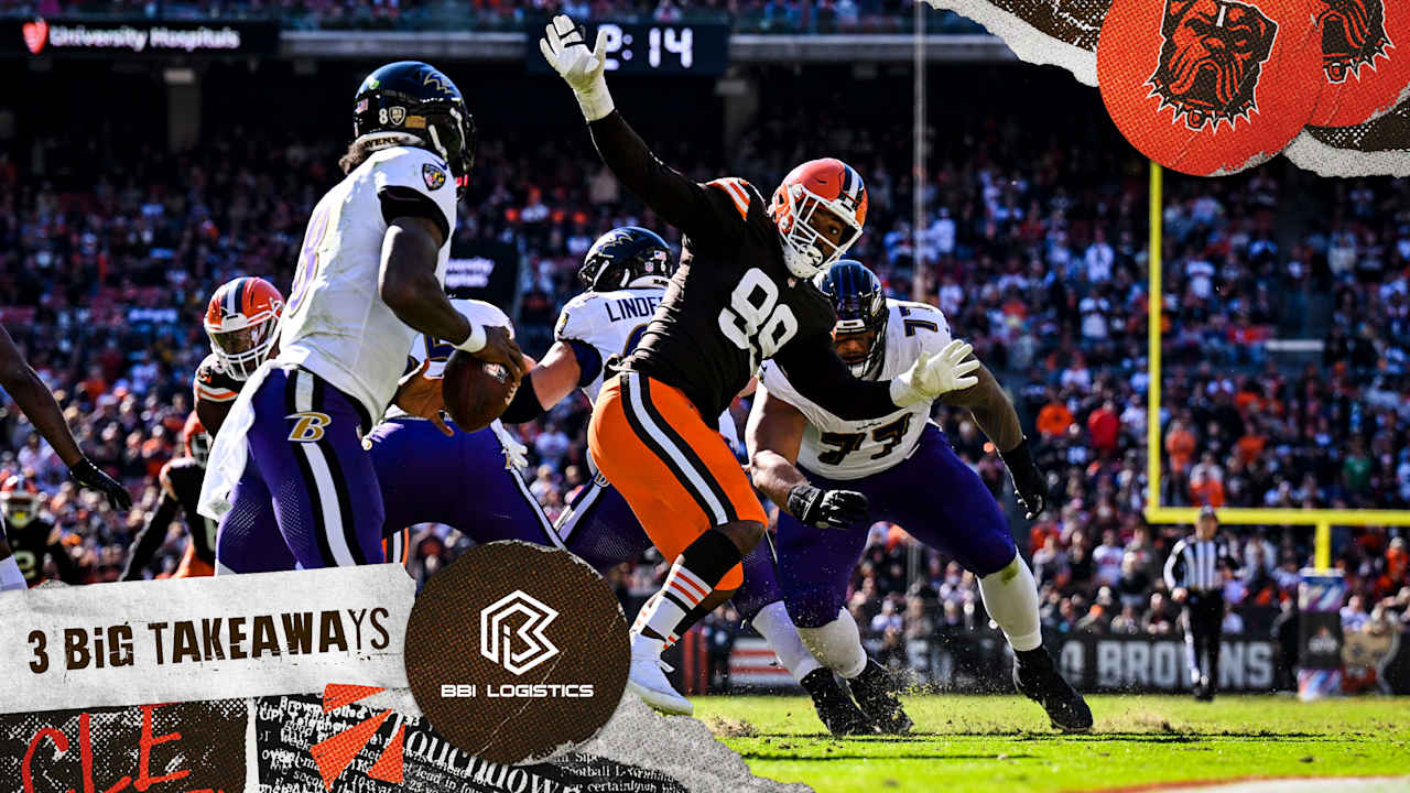 3 Big Takeaways from Browns win over Ravens