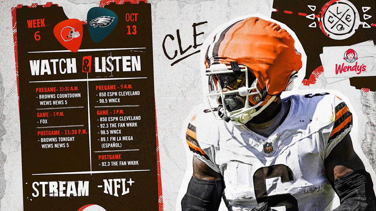 Browns vs. Eagles How to Watch, Listen & Live Stream