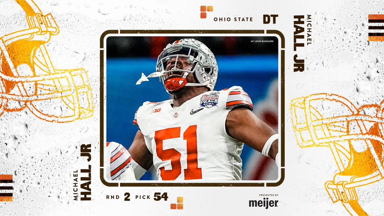 The Browns selected DT Michael Hall Jr.  With selection number 54