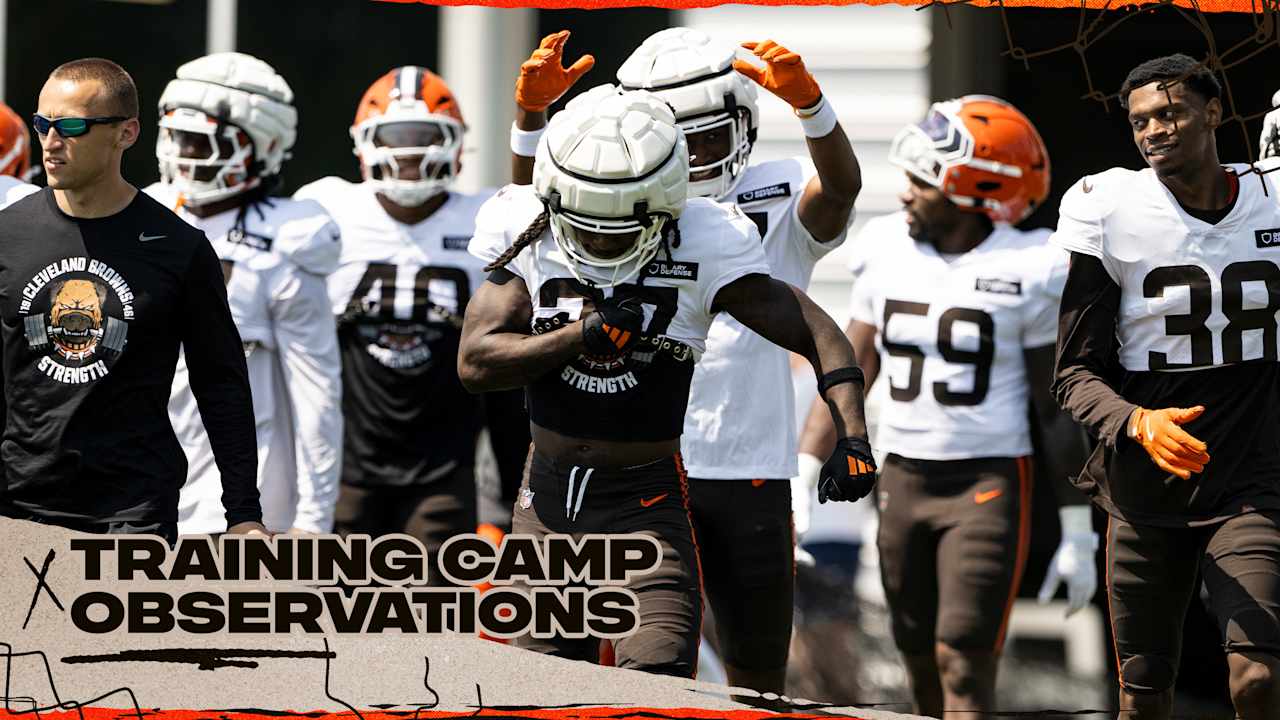 LaMareon James intercepts two passes during 2025 Browns Training Camp