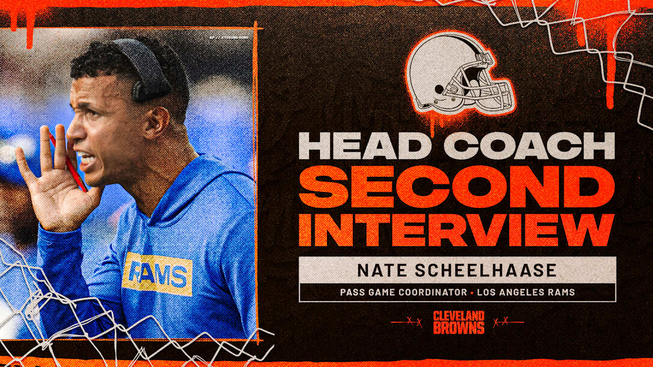 Browns complete 2nd head coach interview with Rams pass game coordinator Nate Scheelhaase - Cleveland Browns
