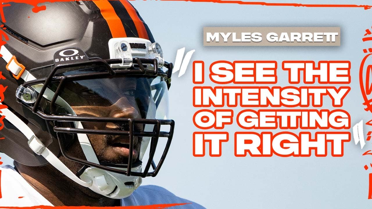 Myles Garrett Press Conference: "I see the intensity of getting it right"
