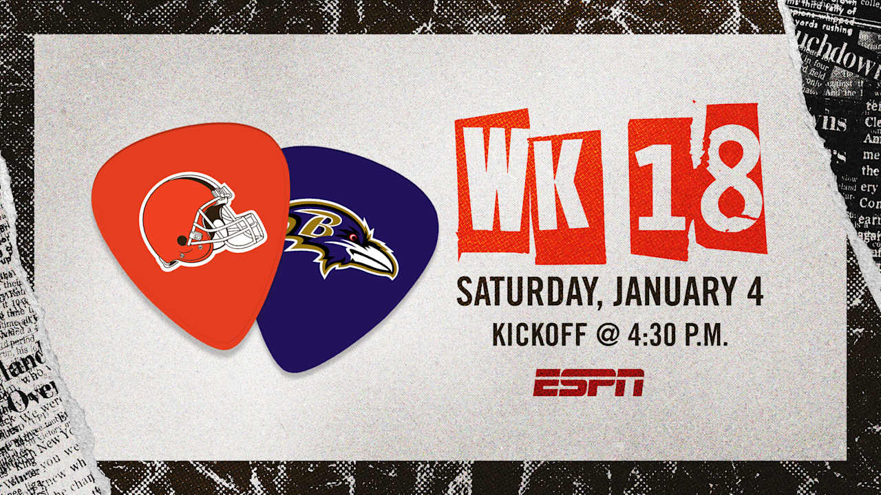 Browns vs. Ravens game time for Week 18 officially announced