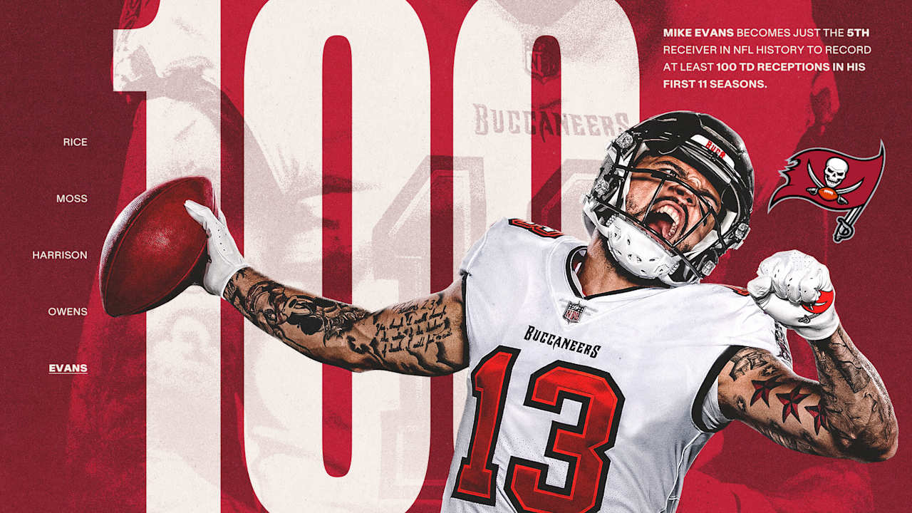 Tampa Bay Buccaneers WR Mike Evans joins elite group of NFL legends with 100 touchdown catches