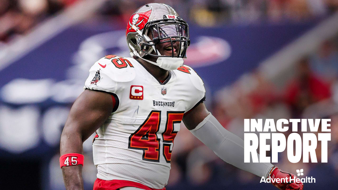 Inactive Report Bucs vs. Colts | Week 12 2023 - Vimarsana News