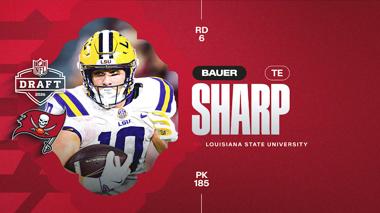 2026 NFL Draft: Tampa Bay Buccaneers Select LSU TE Bauer Sharp with the ...