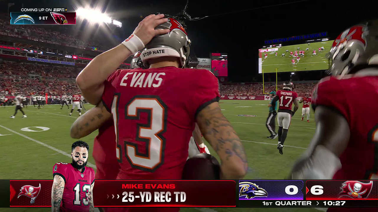 HIGHLIGHT Baker Mayfield Throws TD Pass to Mike Evans vs. Ravens on