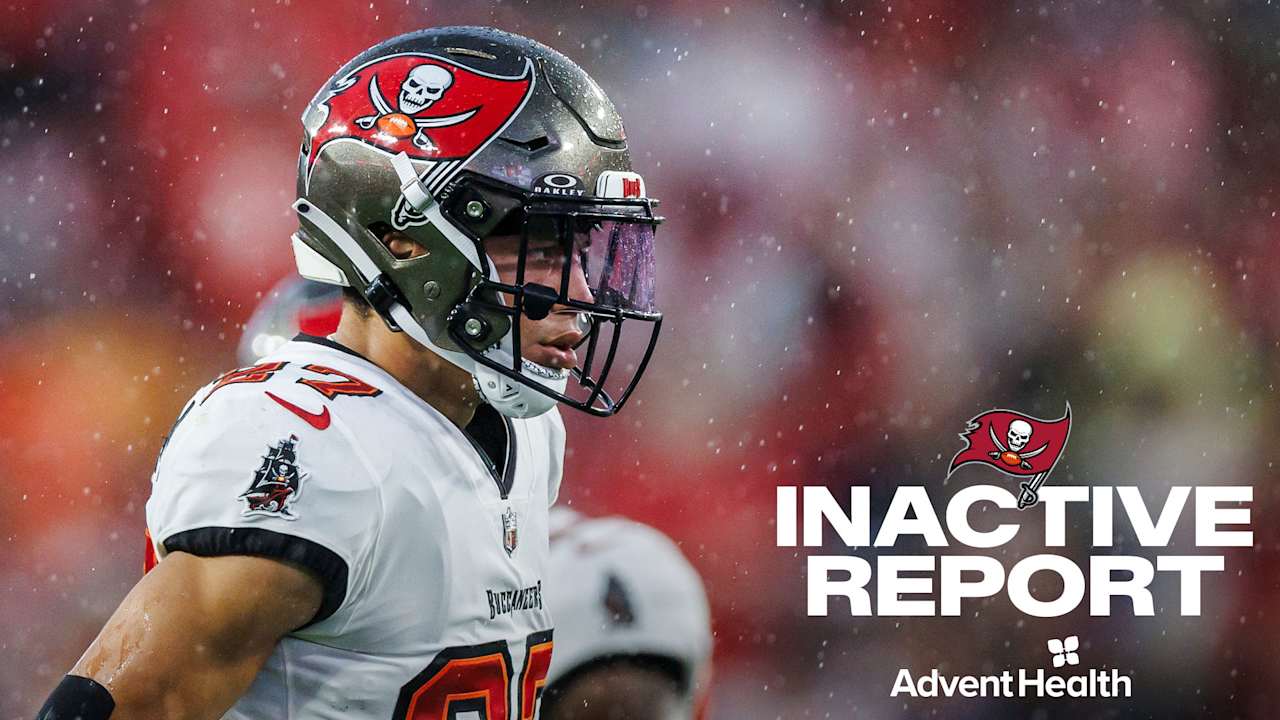 Bucs vs. Lions – Inactivity Report