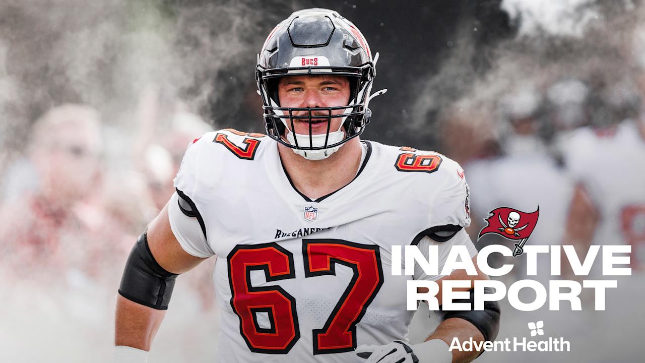 Buccaneers vs. Saints Inactive Report