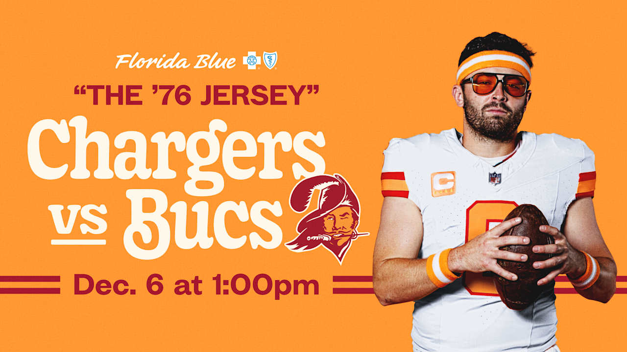 Buccaneers Bring Back 1976 Jerseys for December Chargers Game at Raymond James