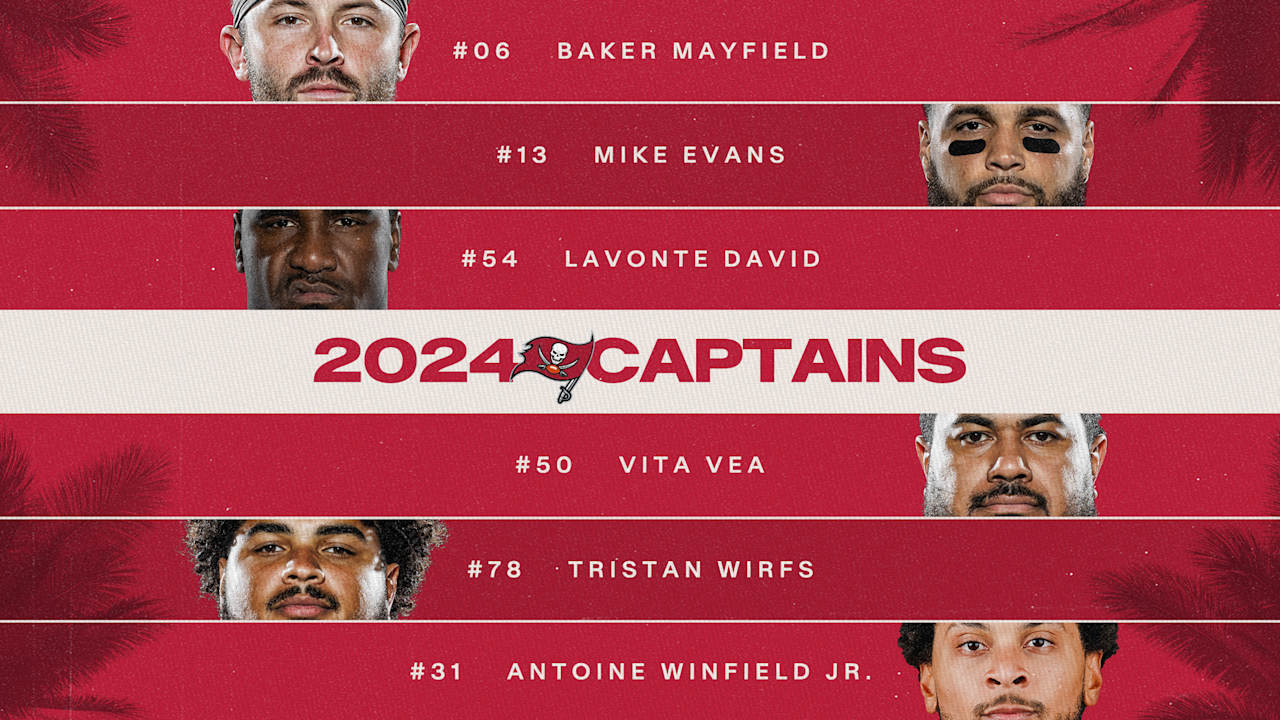 Tampa Bay Buccaneers announce captains for 2024