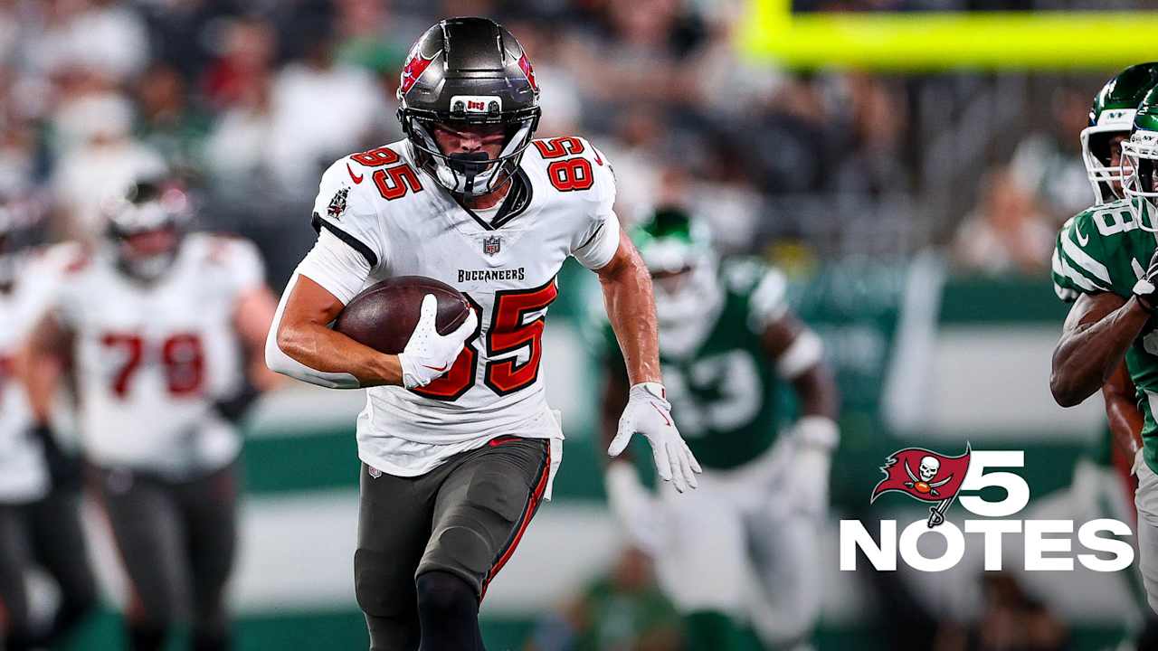 Rookie Ayden Garnes' Pick-Six Sparks Bucs Rout of Jets in Preseason Opener