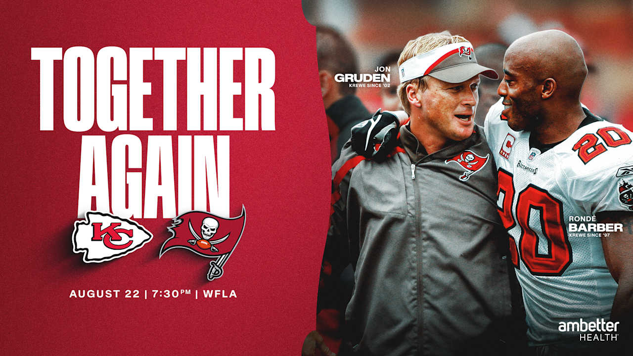 Jon Gruden Rejoins Rondé Barber in Booth for Bucs-Chiefs Preseason Game