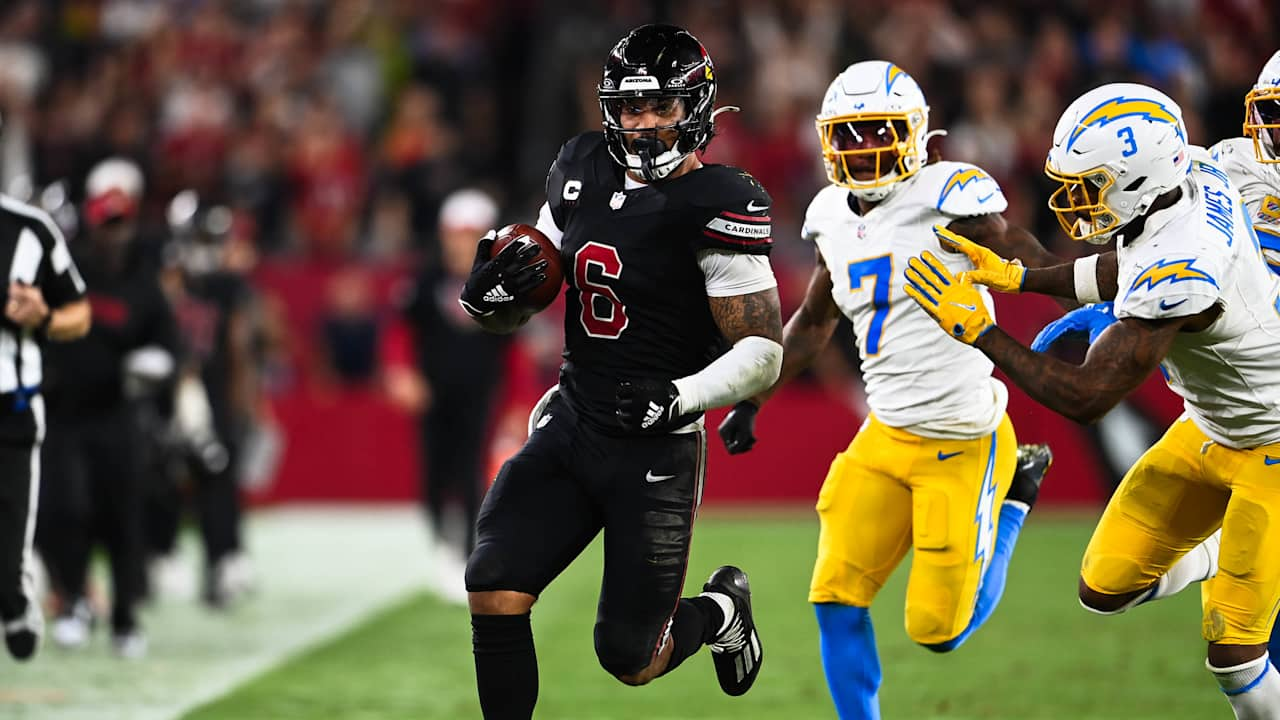 James Conner dominates the Arizona Cardinals as they beat the Los Angeles Chargers 17-15 on Monday Night Football