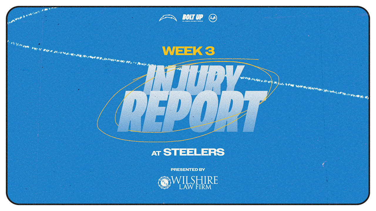 Los Angeles Chargers Pittsburgh Steelers Injury Report Week 3 2024