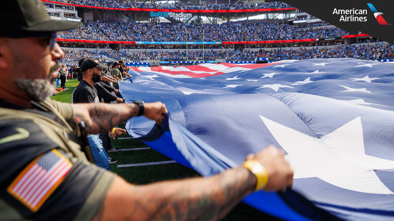 Chargers Salute to Service Game Honors Military Members Past and Present