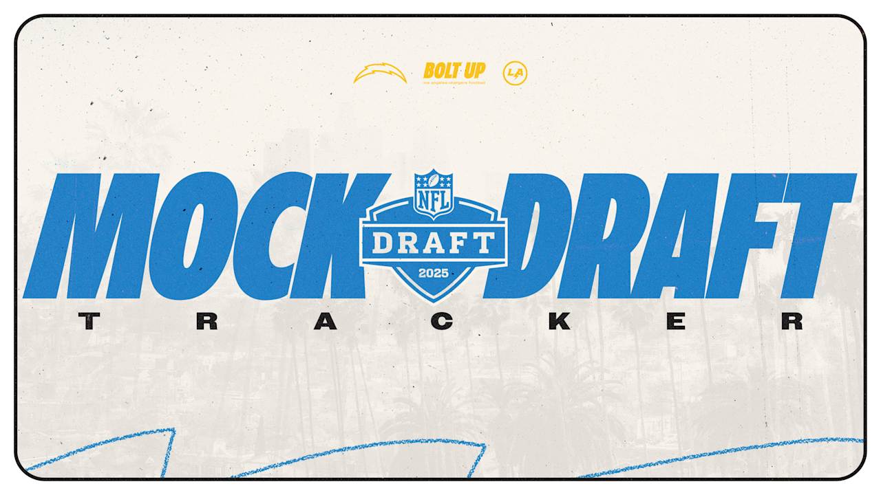 Chargers 2025 Mock Draft Tracker 1.0