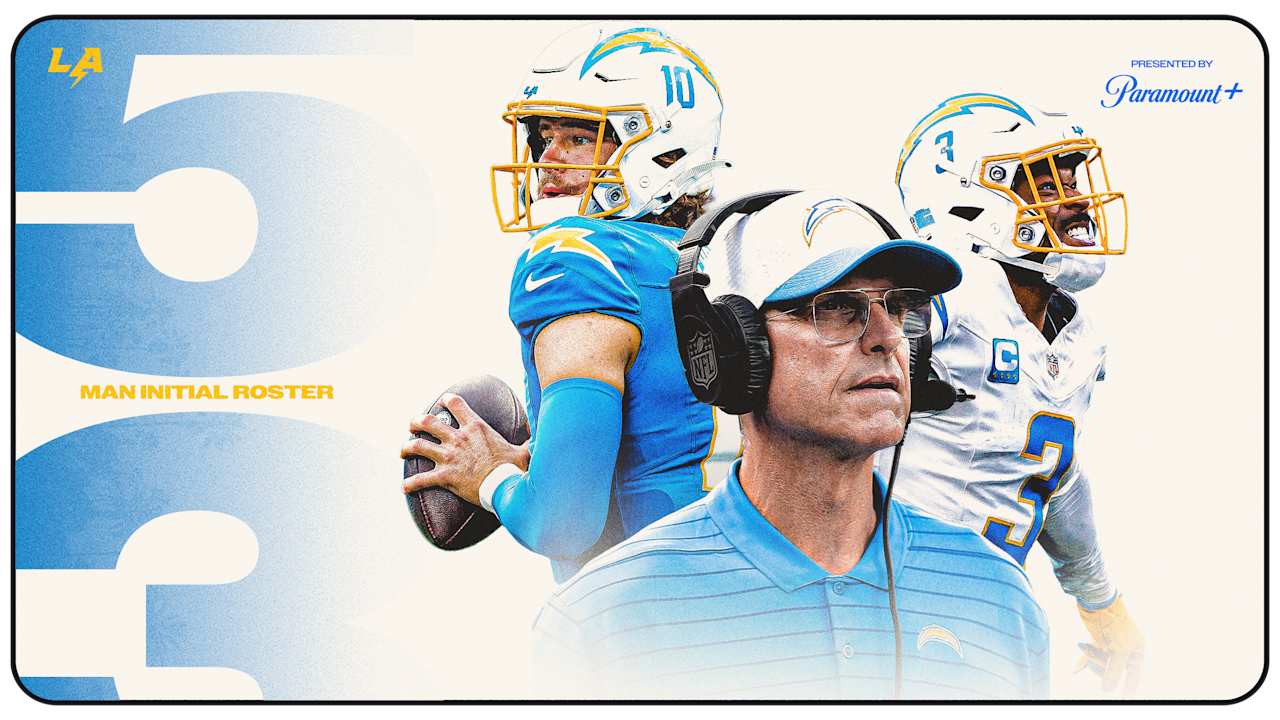 Chargers 53-Man Roster 2025