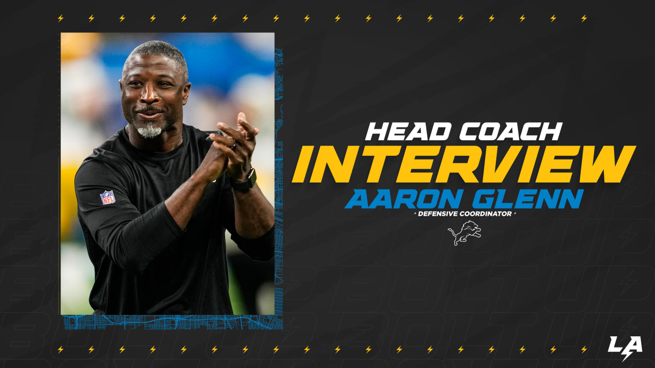 Chargers Interview Aaron Glenn for Head Coach