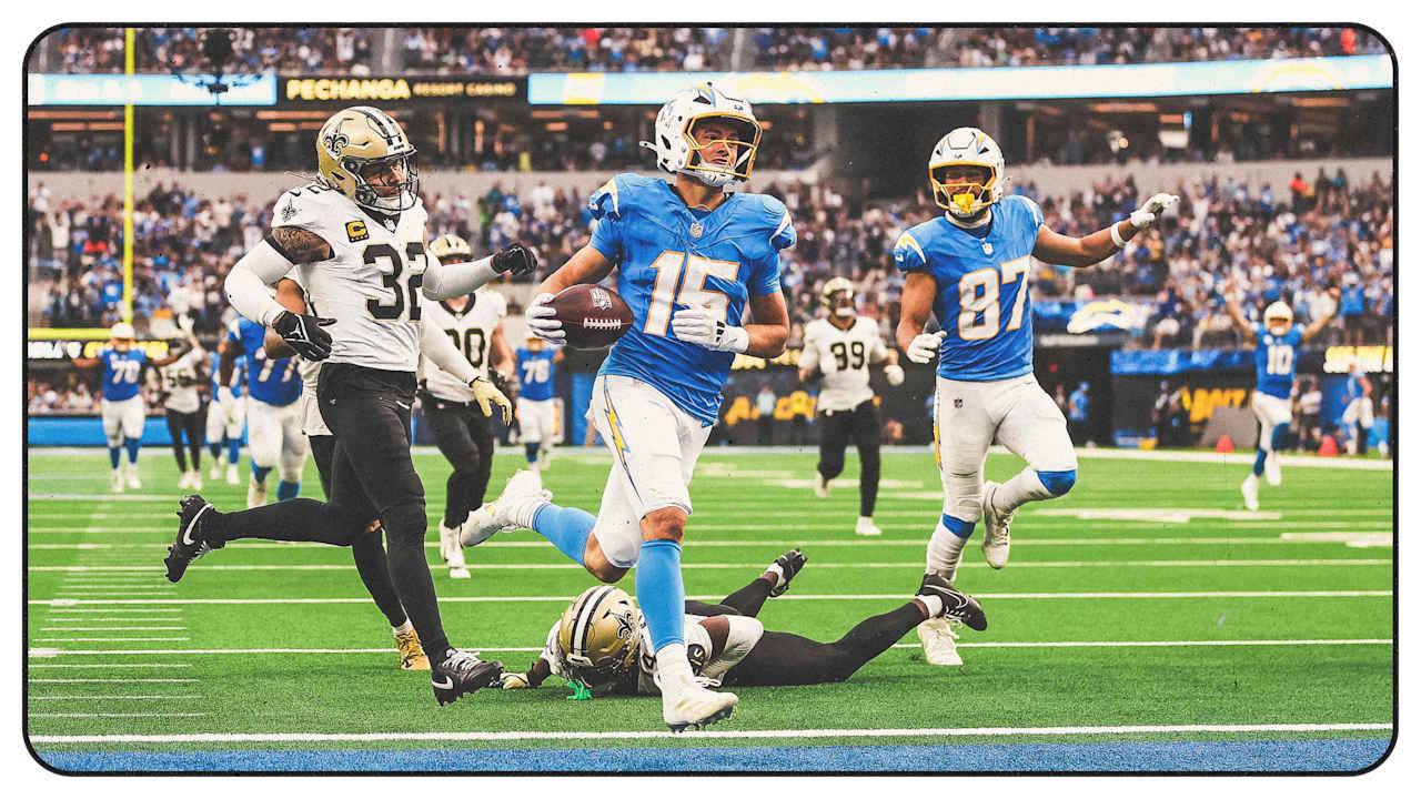 Highlights Every Ladd McConkey Catch from 2TD Game vs. Saints Week 8