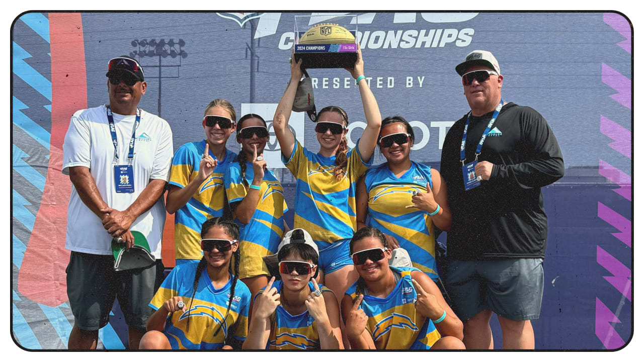 Chargers Girls Flag Football Teams Shine at NFL FLAG Championships