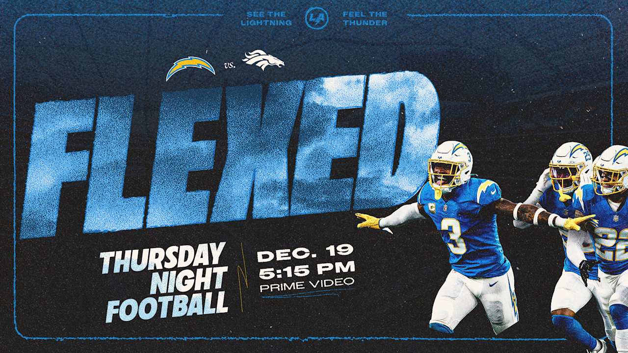 Chargers-Broncos switched to Thursday Night Football in Week 16