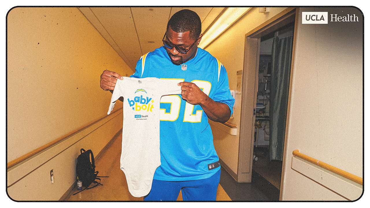 chargers.com - Omar Navarro - Khalil Mack Surprises Families & Staff at UCLA Mattel Children's Hospital