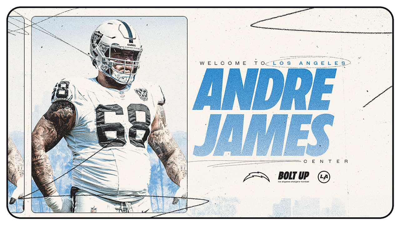 Los Angeles Chargers Sign Center Andre James from Raiders - BVM Sports