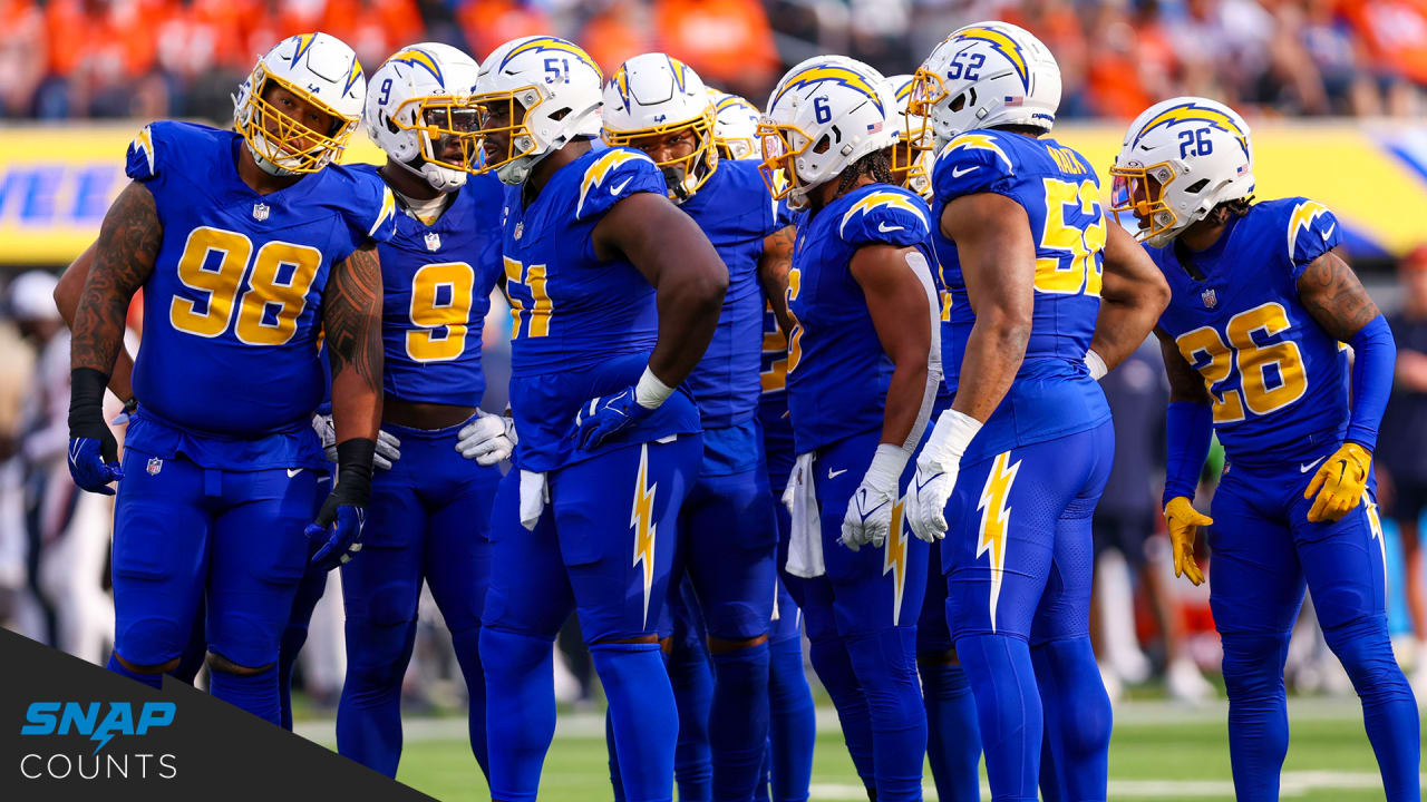 Snap Counts Los Angeles Chargers vs. Denver Broncos Week 14