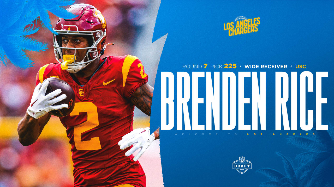 Chargers Pick Brenden Rice, Son of Jerry Rice, in 2024 NFL Draft Round 7 BVM Sports