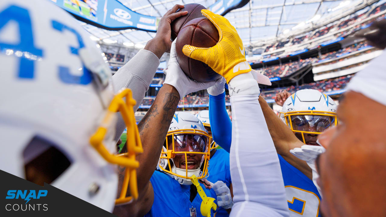 Chargers 2024 Snap Counts Chart Odele Aridatha